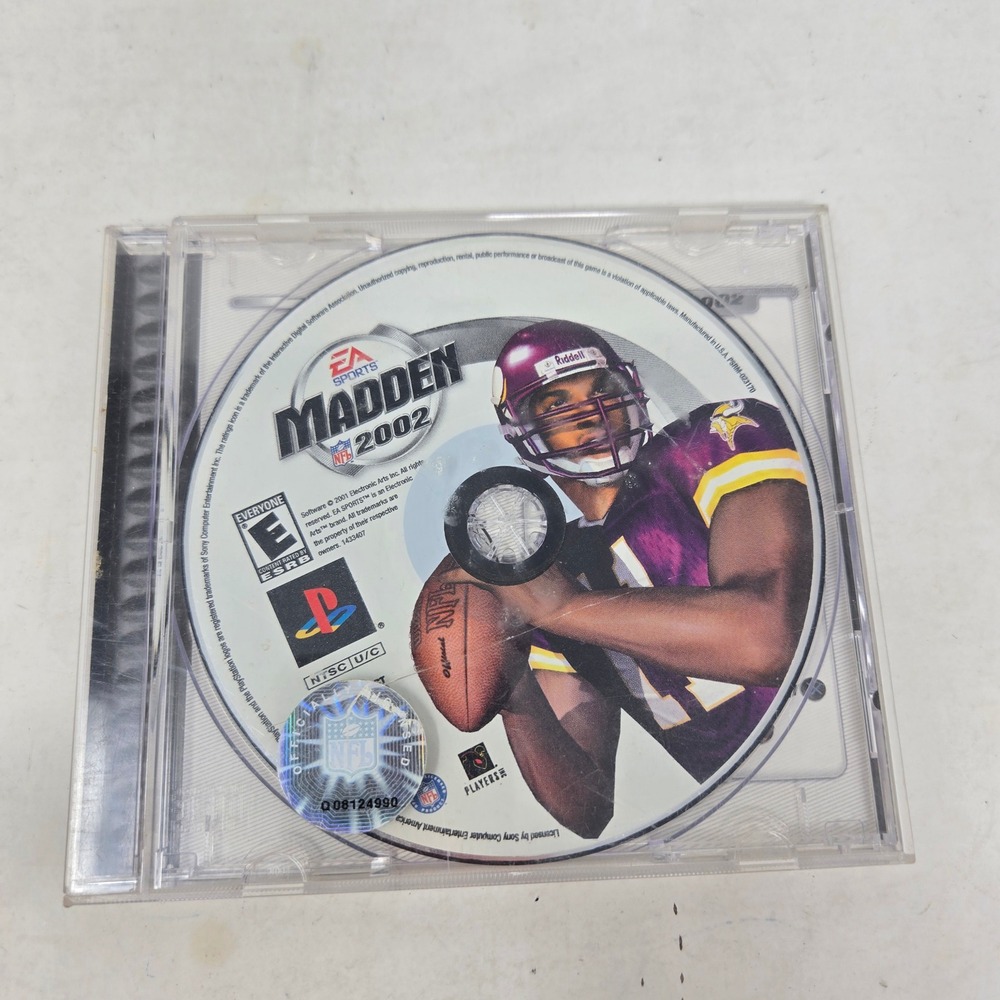 Madden NFL 2002 Sony PlayStation 1 PS1 EA Sports Football Game Tested